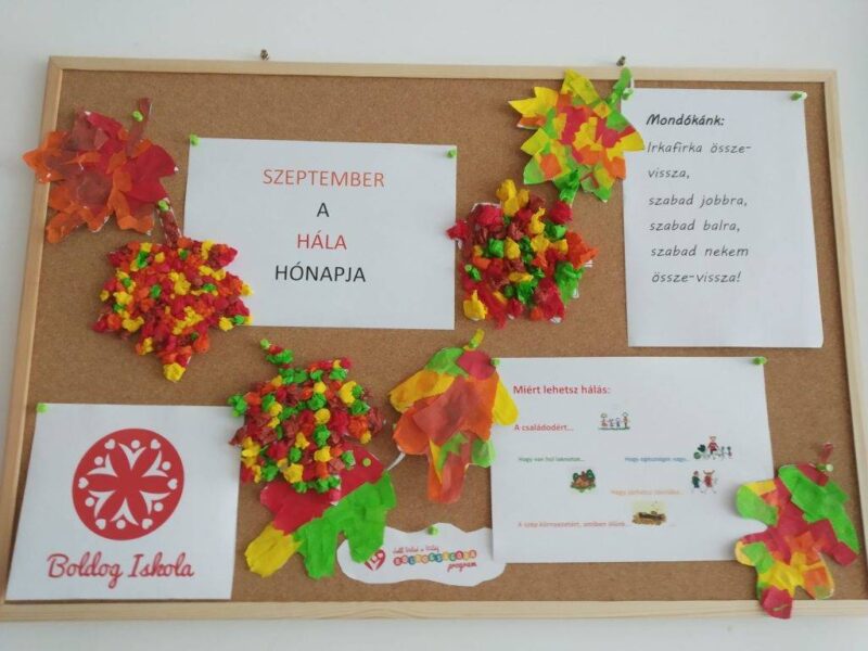 Hála fal a magyaralmási iskolában Hála fal a magyaralmási iskolában