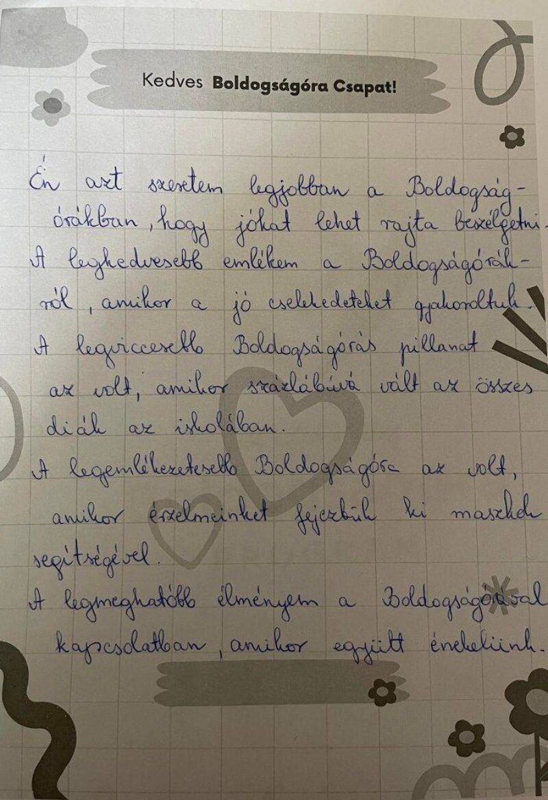 Boldogító levél Boldogító levél