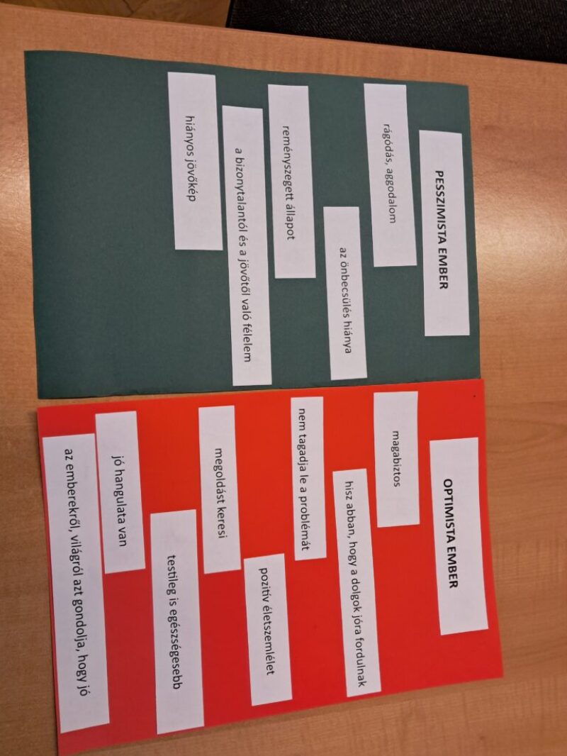 Milyen az optimista/pesszimista ember? Milyen az optimista/pesszimista ember?